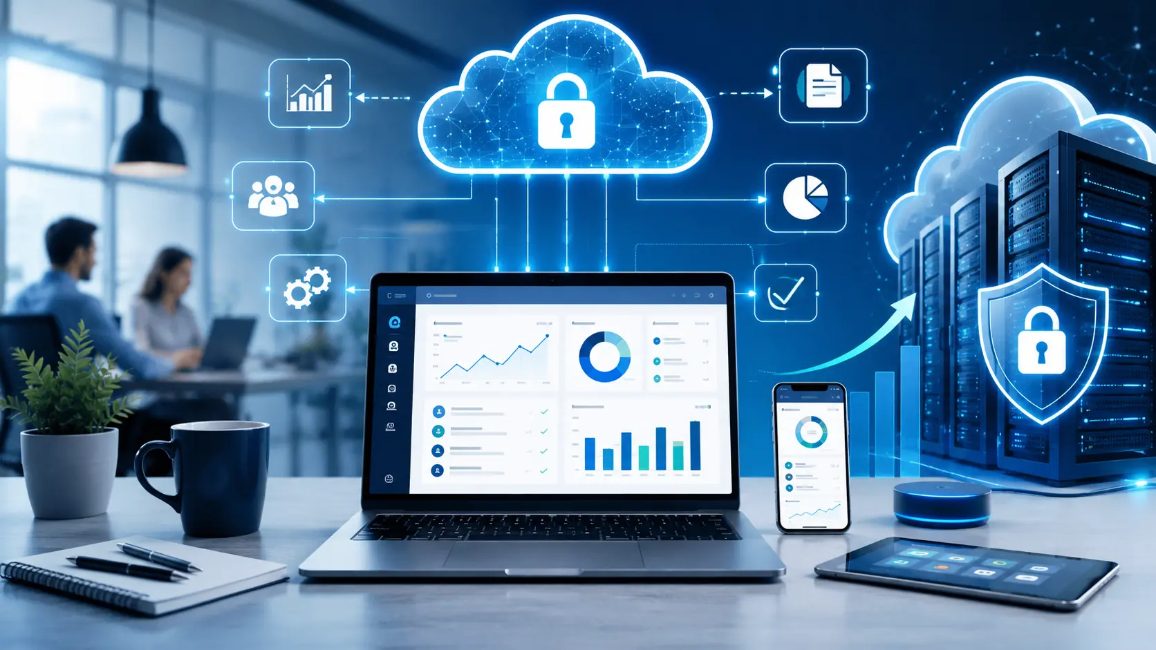 Cloud computing for small businesses with secure cloud infrastructure and digital growth tools